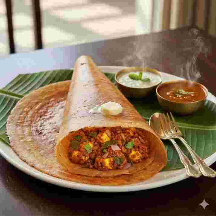 Mysore Paneer Masala Dosa